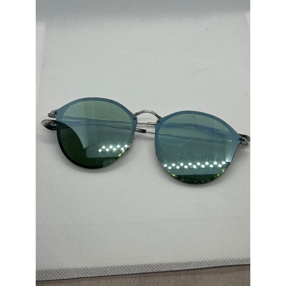 Ray-Ban RB3574N Round Lens Sunglasses Blue Frame 59-14‎ main image 7